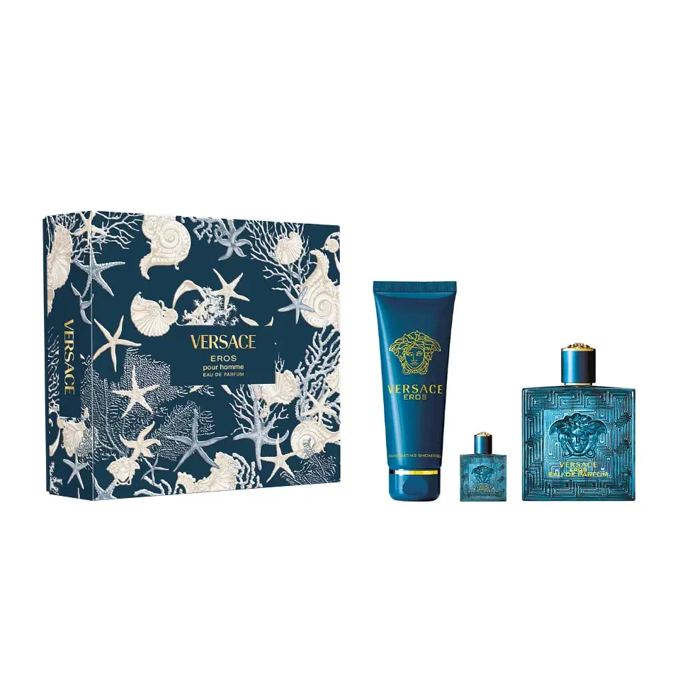 Versace Eros Eau de Parfum Set 100 ml edp + 150 ml shower gel + 5 ml edp