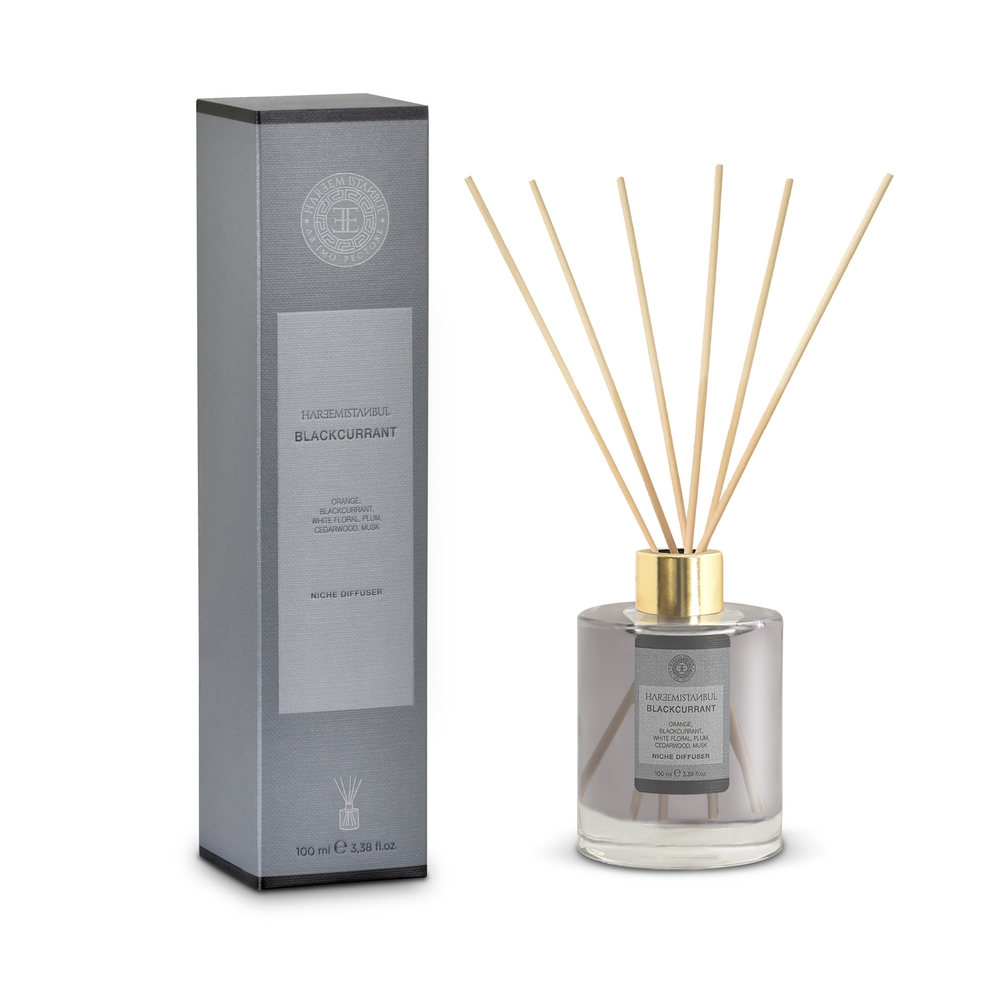 Hareem Istanbul Blackcurrant Niche Diffuzer 100ml – mirisni štapići za prostor